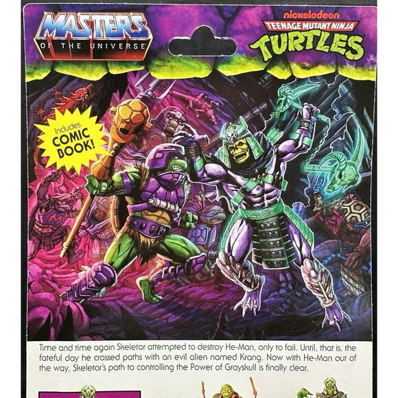 MOTU Masters of the Universe Origins Turtles of Grayskull Skeletor TMNT New - Picture 5 of 6